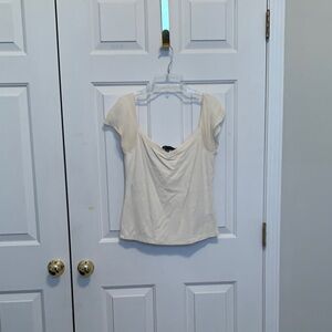 Elegant Cream Women's Top by Lauren, Ralph Lauren